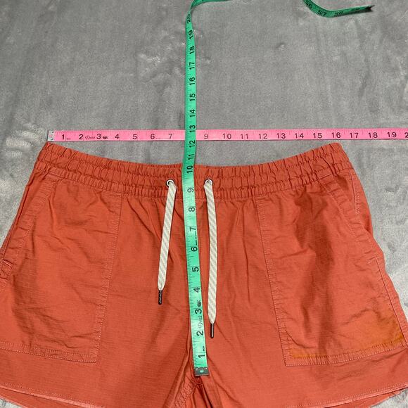 Vuori Vintage Ripstop Shorts Medium Pull On Casual Athleisure Drawstring Raw Hem - Picture 7 of 9